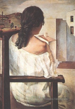  Salvador Pintura - La chica de atrás 1925 Cubismo Dada Surrealismo Salvador Dalii